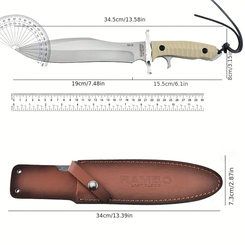OutdoorTacticalKnifeWithSheath