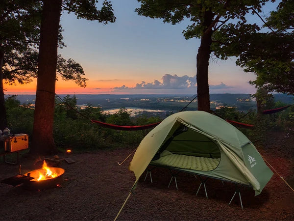 Waterproof1-Person Camping Cot TentCombo