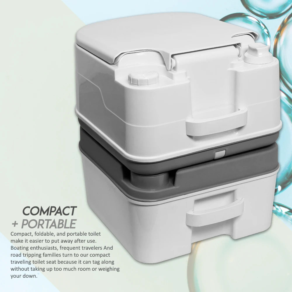 Portable 5.8 Gallon Indoor Outdoor Toilet