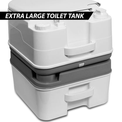 Portable 5.8 Gallon Indoor Outdoor Toilet