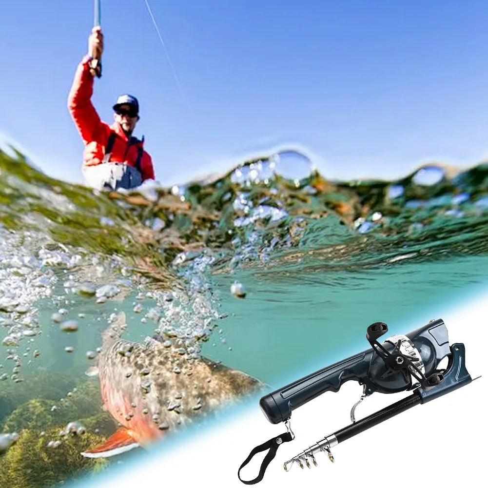 Telescopic Folding Reel Line Spinning Rod
