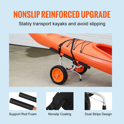 KayakCanoeAdjustableTrolleyCart