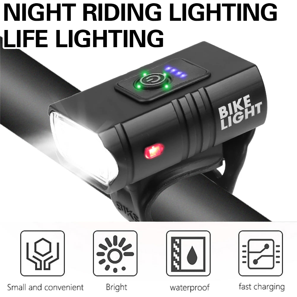 Rechargeable Waterproof Bike Front LED Headlight