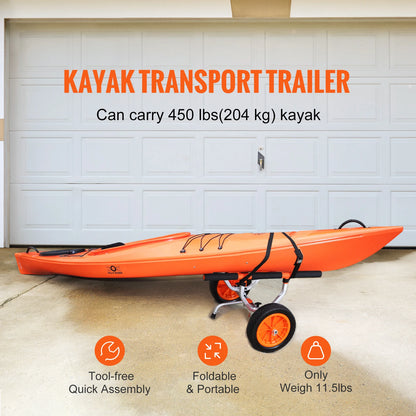 KayakCanoeAdjustableTrolleyCart