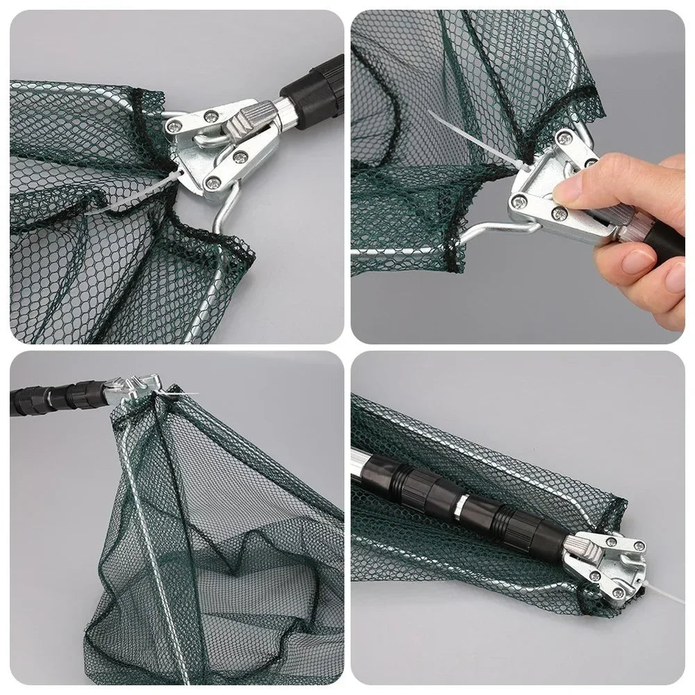 Aluminum Pole Telescopic Folding Fishing Net