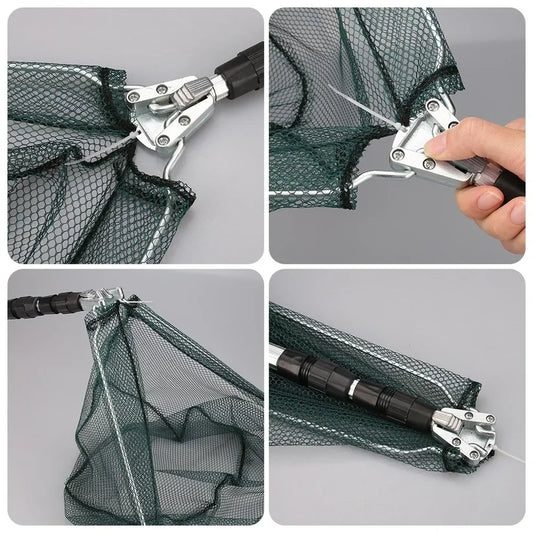 Aluminum Pole Telescopic Folding Fishing Net