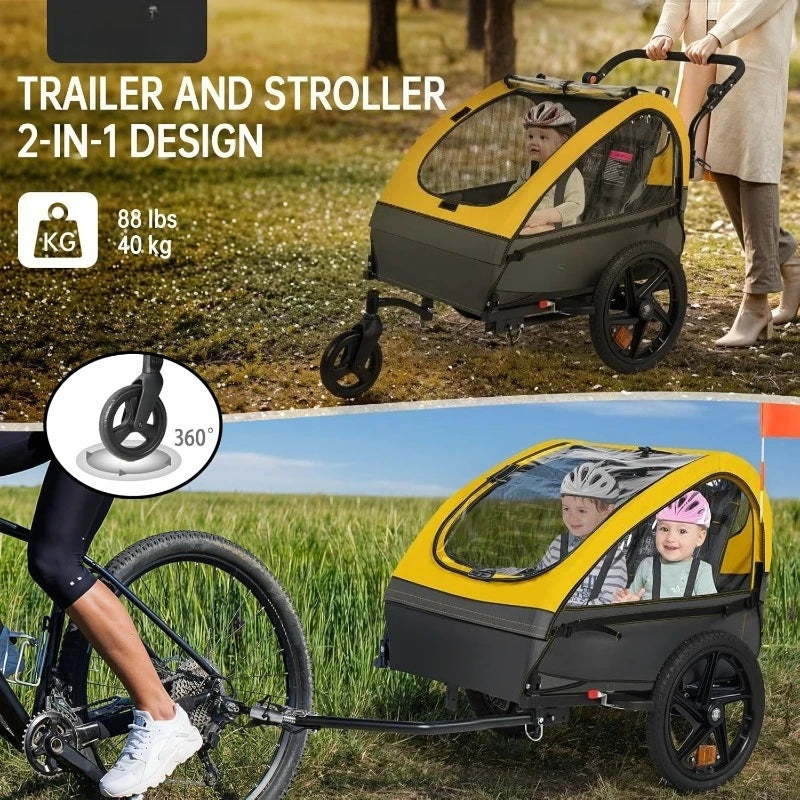 2 in1KidsBikeTrailer