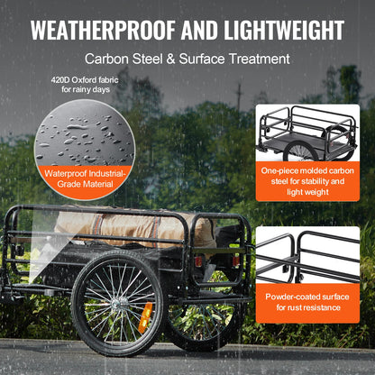 Foldable Storage Bicycle Wagon Cart