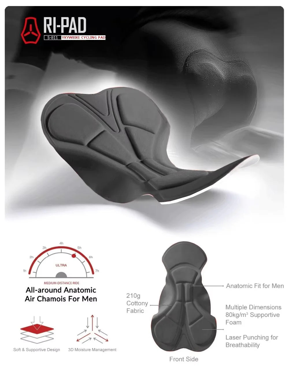 MensQuickDry Cycling Bib Shorts