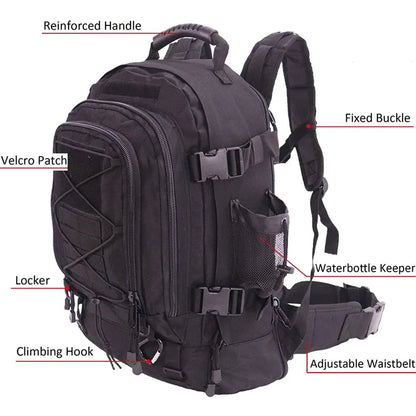 60L Military Tactical Backpack