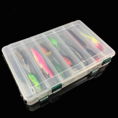 14 Grid Fishing Lure Box Large Double Sided Capacity