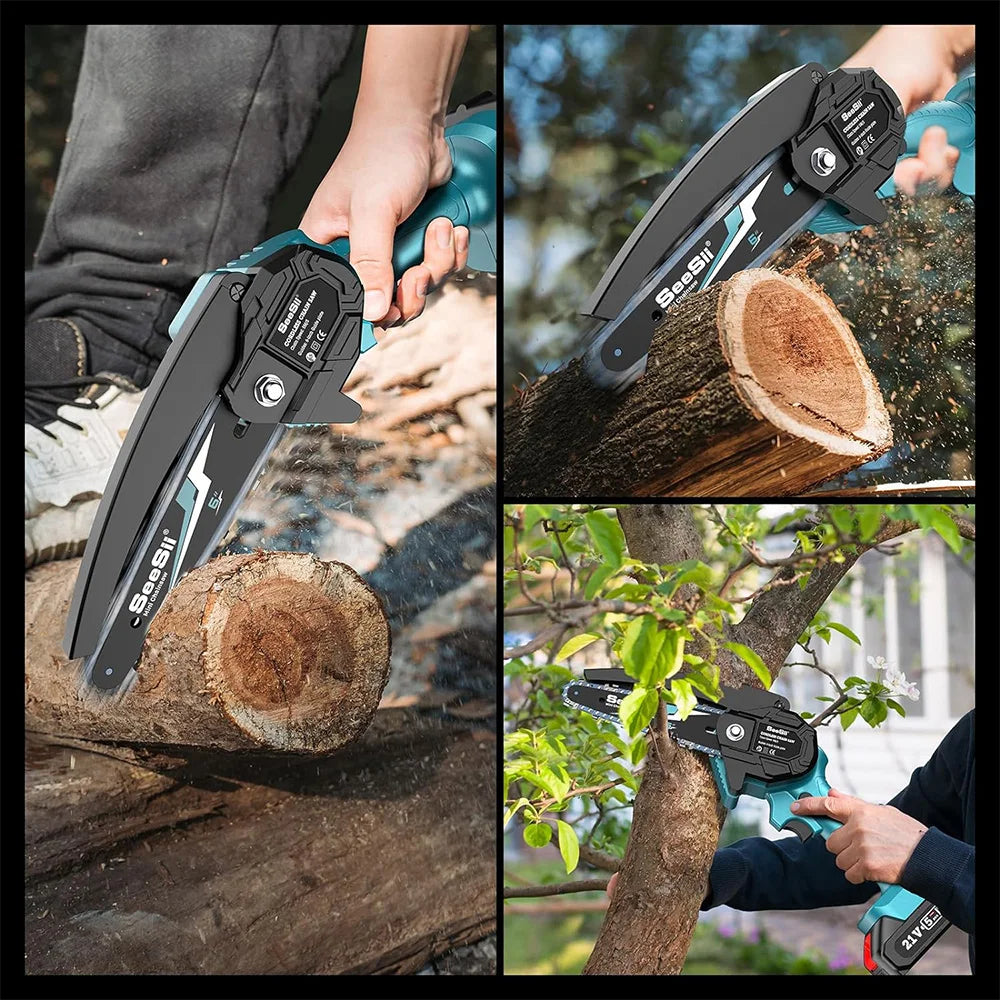 Mini Electric Cordless Chainsaw For Wood Cutting