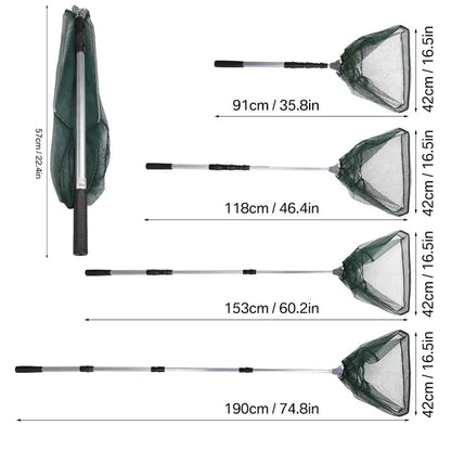Aluminum Pole Telescopic Folding Fishing Net