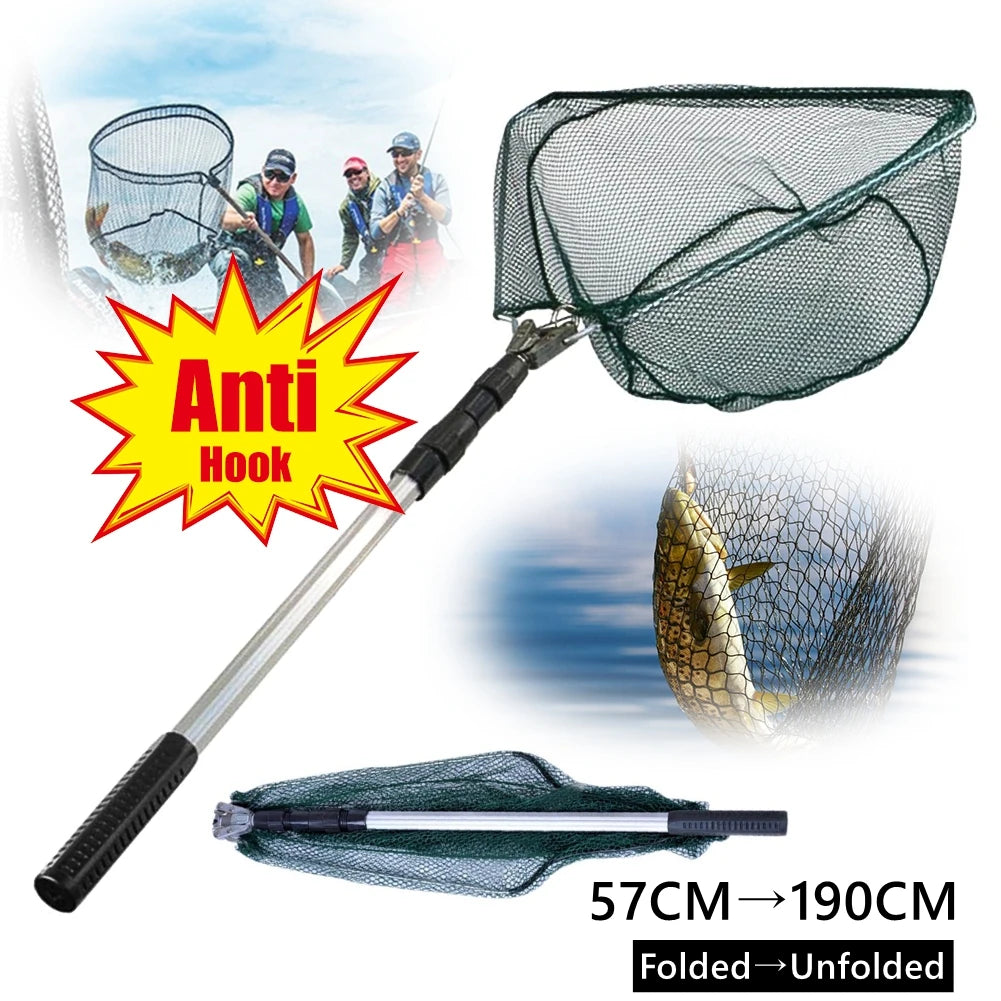 Aluminum Pole Telescopic Folding Fishing Net