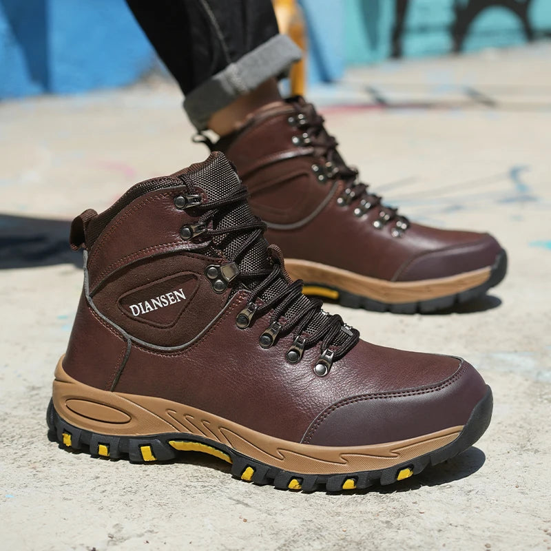 Mens Indestructable Waterproof Leather Work Boot