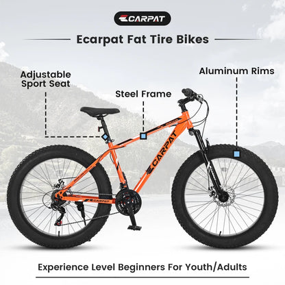 26 Inch Fat TireMountain Bike21Speed