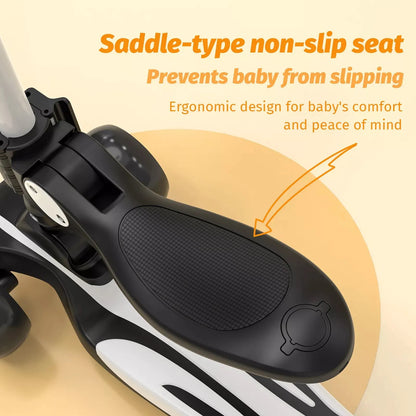 Kick Scooter For Kids, Foldable Seat, Adjustable Handlebars