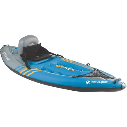 1-Person Inflatable Kayak, Folds into Backpack