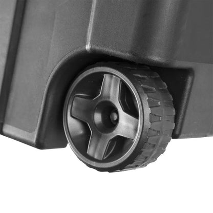 Set of 2 40 Gallon Wheeled Industrial Plastic Tote