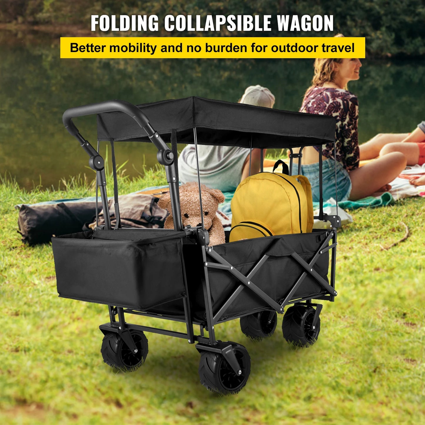 FoldableCollapsibleAdjustableWagonCart