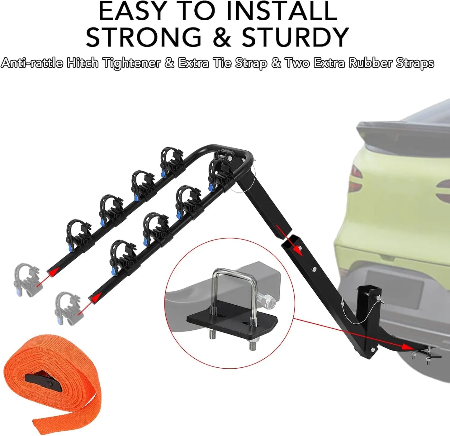 Hitch Mount Foldable Bike Rack