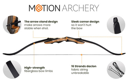 20-50lbsDrawWeightWoodenArcheryBow