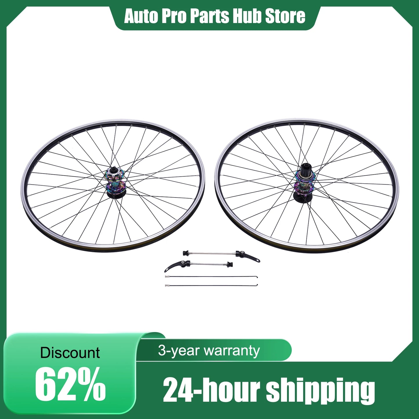 AluminumAlloy 29 Inch Rim Double Six-Hole Wheelset