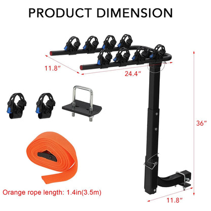 Hitch Mount Foldable Bike Rack