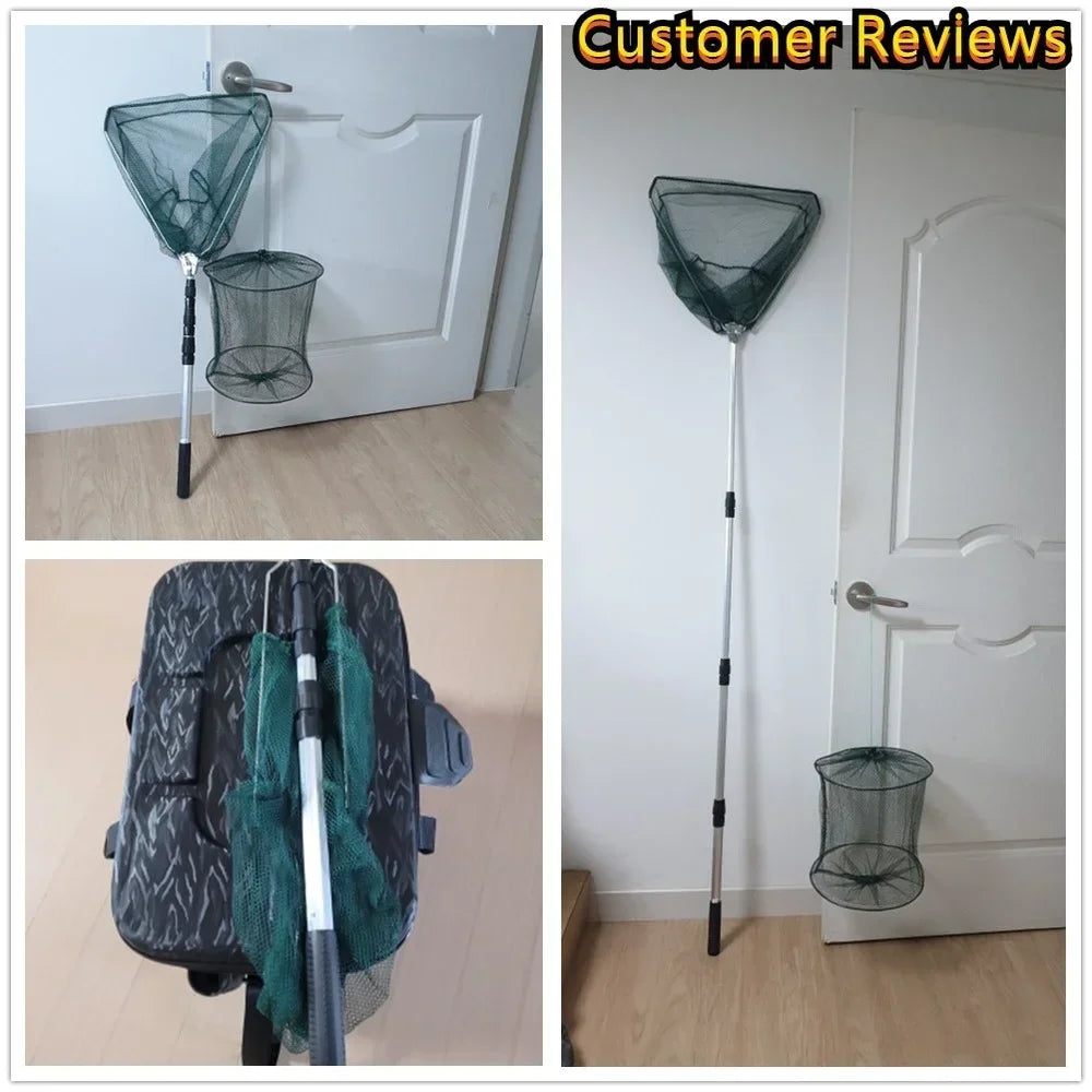 Aluminum Pole Telescopic Folding Fishing Net