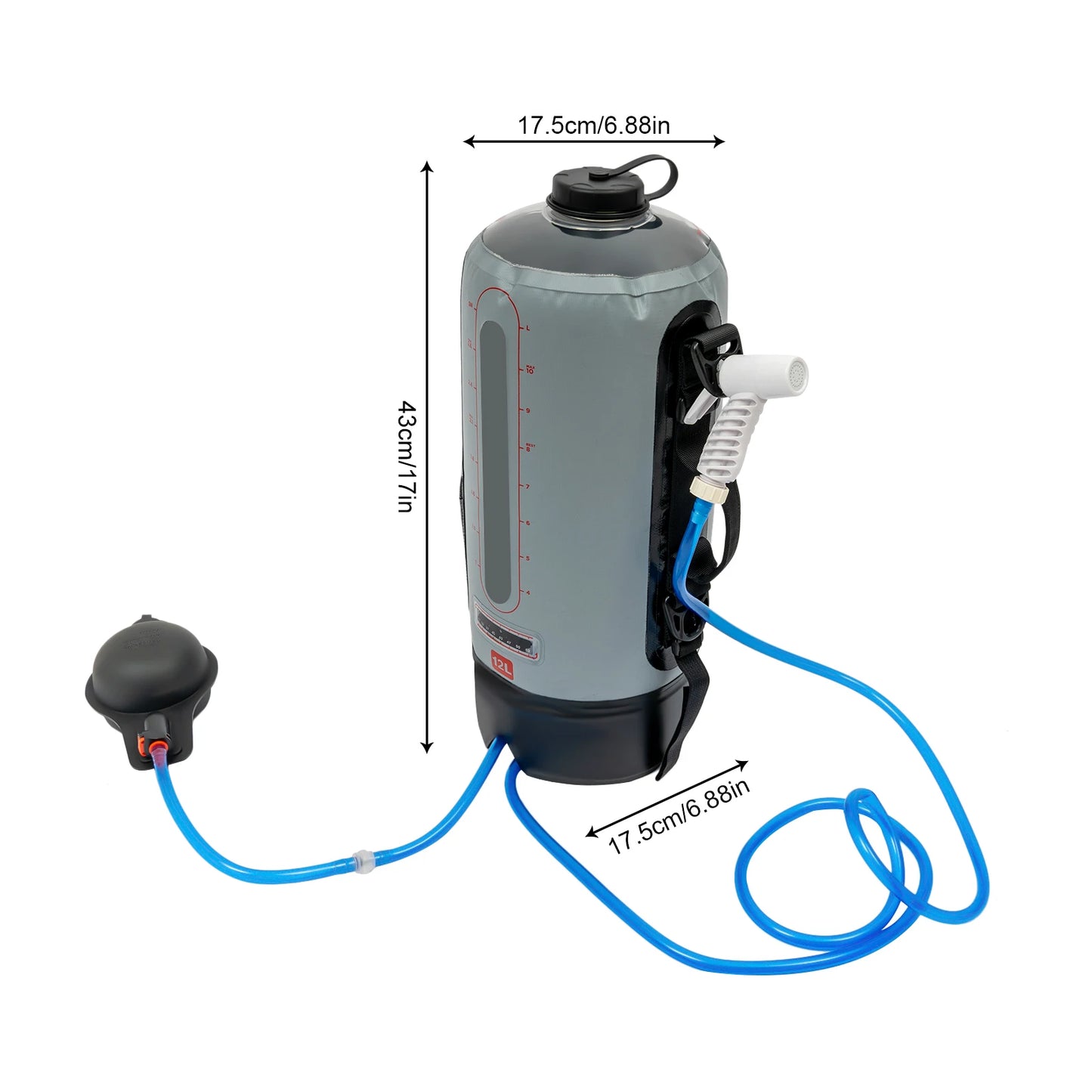 12L Large CapacityShowerBag with Auto Pressure Pump