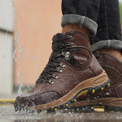 Mens Indestructable Waterproof Leather Work Boot