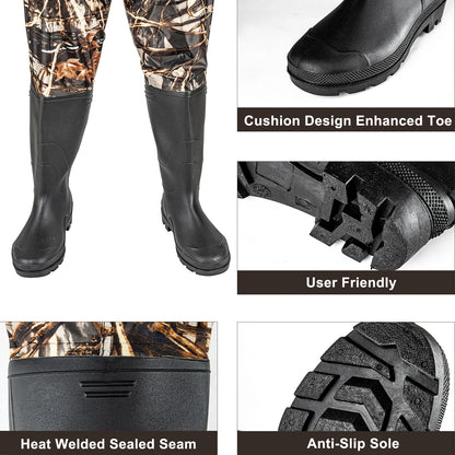 Mens Fishing Hunting Waterproof Waders With Boots