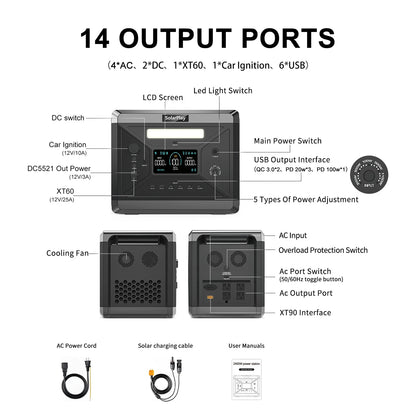 PortableSolar Power Station Generator AC Output
