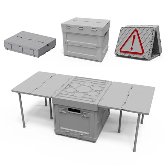Portable Folding Table with Storage Capacity
