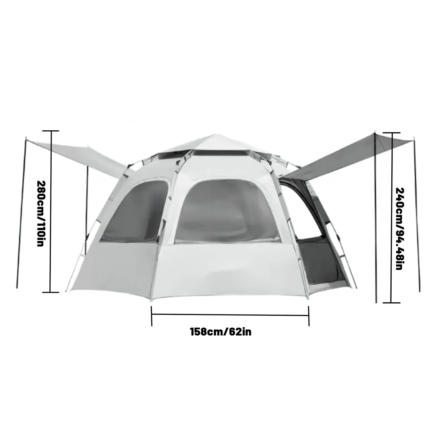 4Person2DoorWaterproofWindproofTent