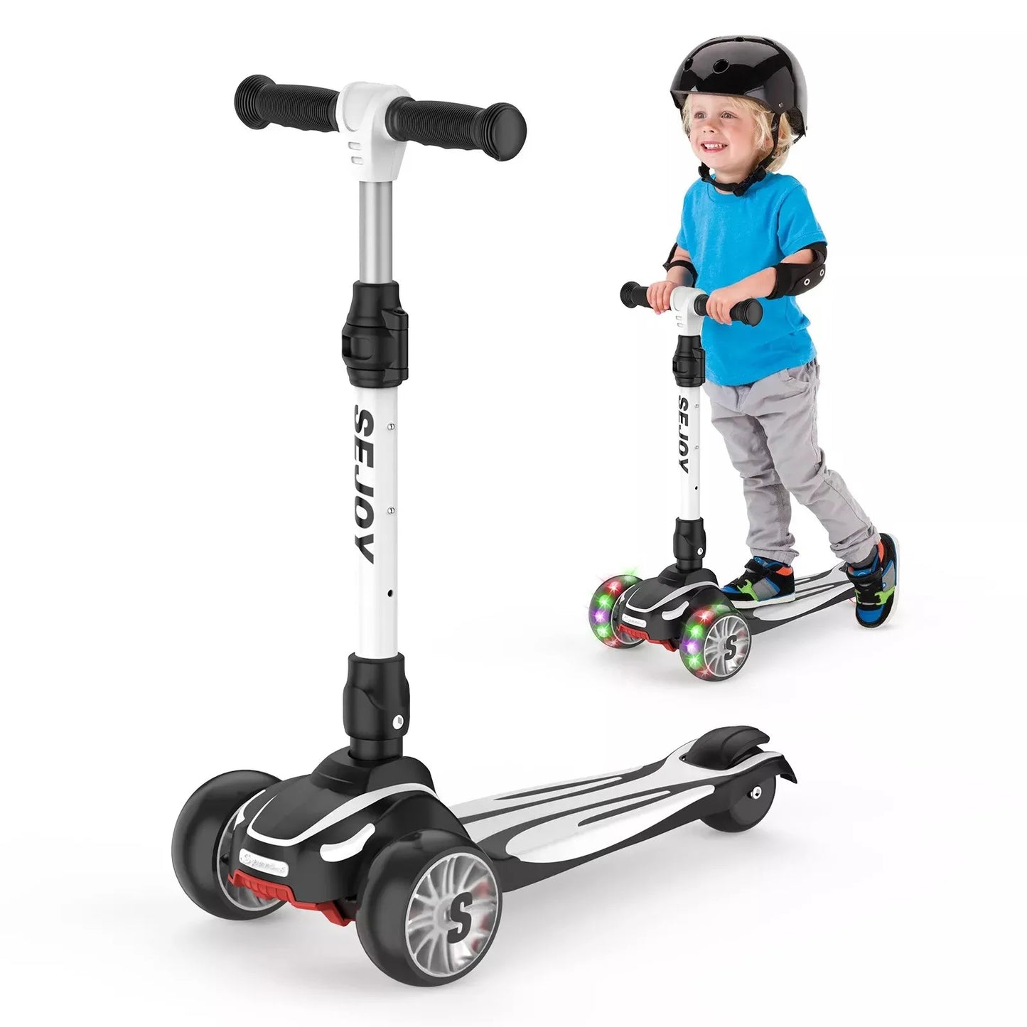 Kick Scooter For Kids, Foldable Seat, Adjustable Handlebars