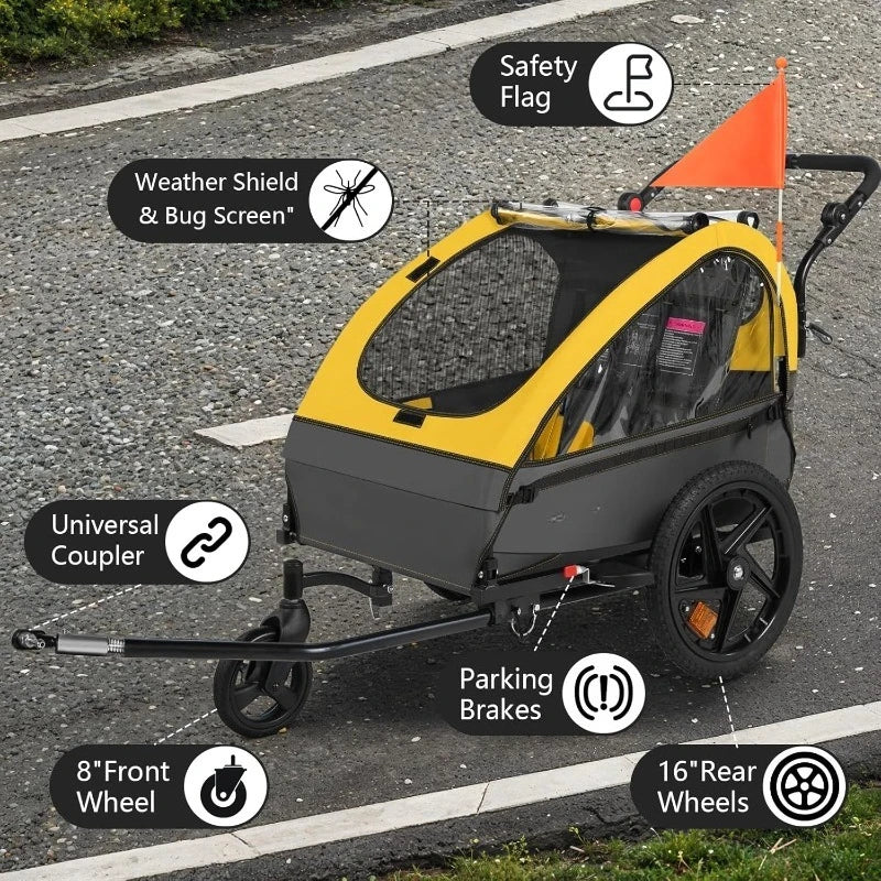 2 in1KidsBikeTrailer