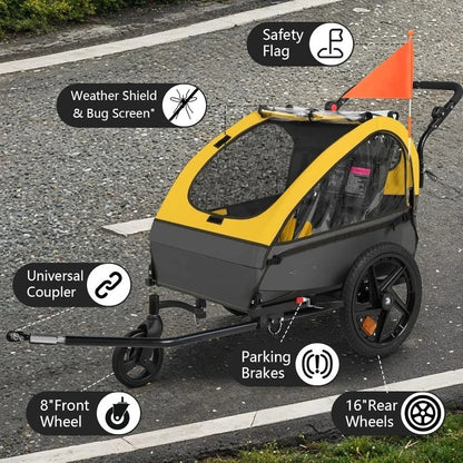 2 in1KidsBikeTrailer