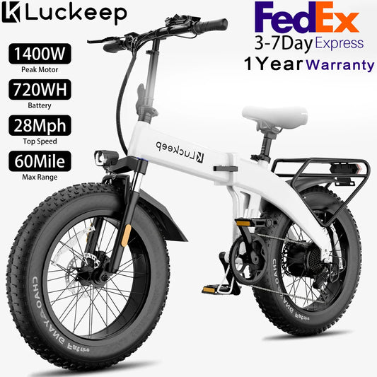 Foldable20 Inch Fat Tire Commuter Electric Bicycle
