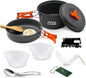 Camping Cookware Mess Kit Set with Stove