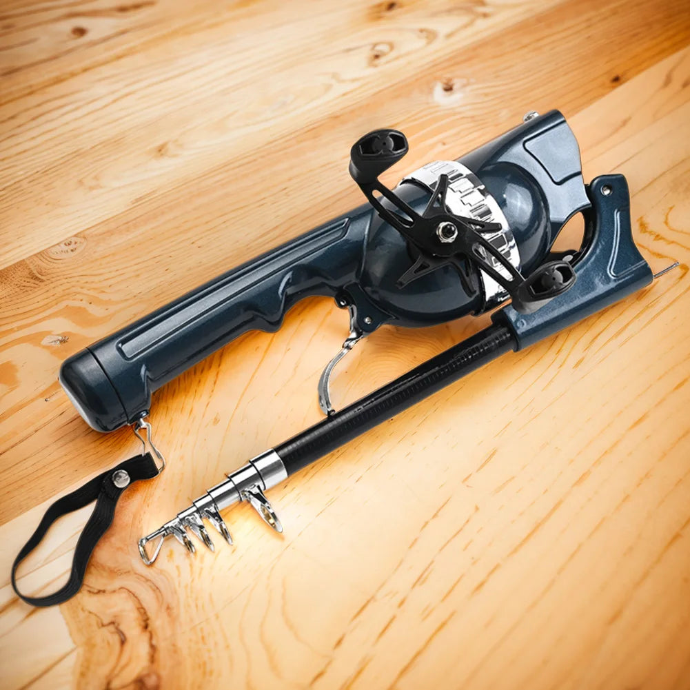 Telescopic Folding Reel Line Spinning Rod