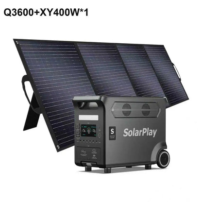 3840WH Outdoor Generator With Foldable Solar Panels