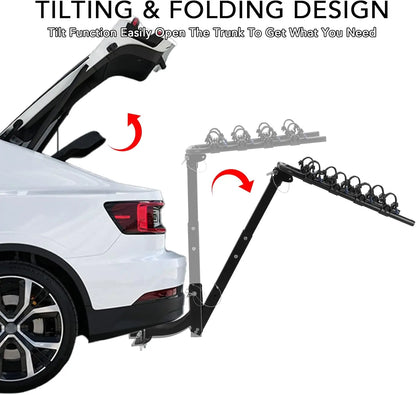 Hitch Mount Foldable Bike Rack