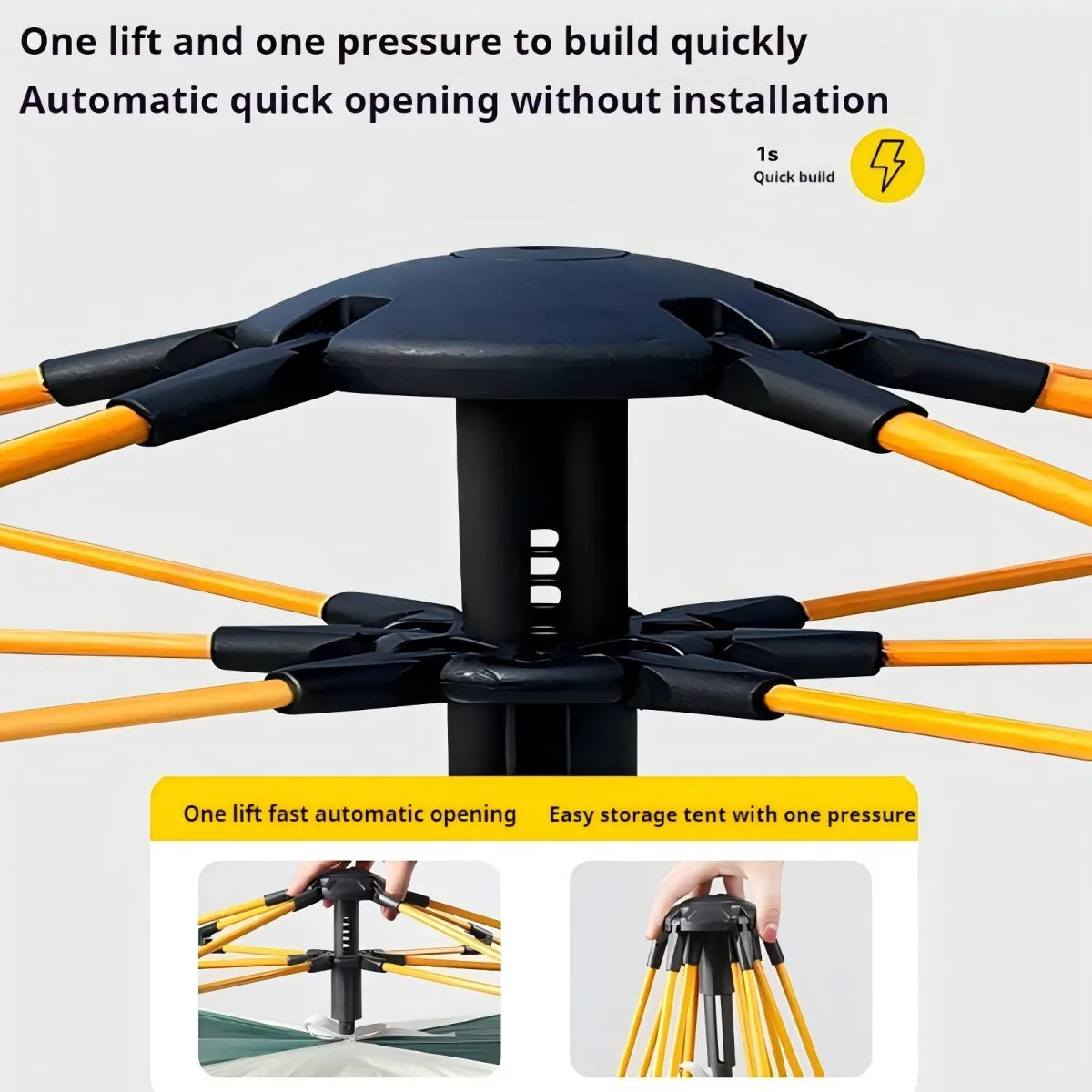 Outdoor Camping Tent TwoDoorsTwoWindows