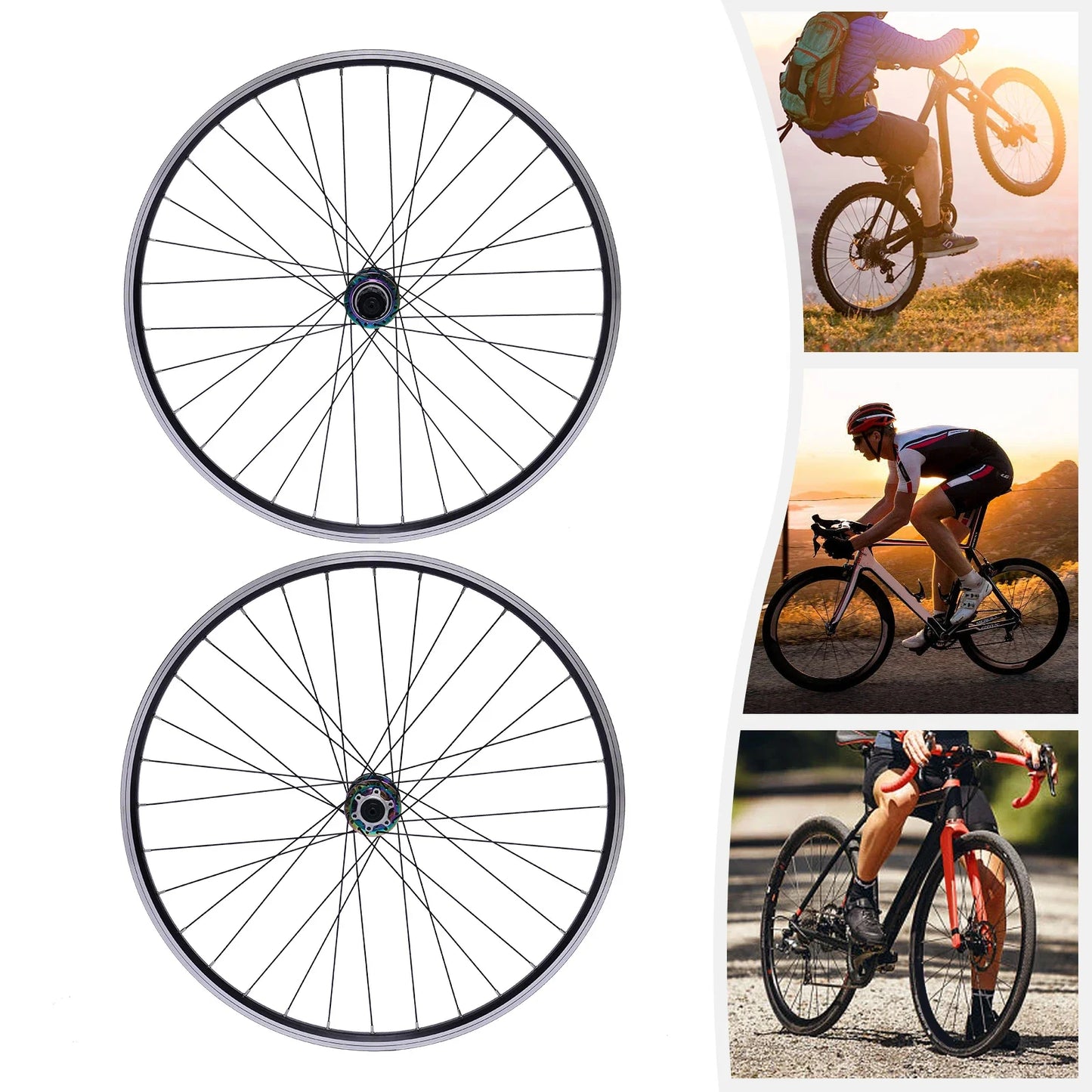 AluminumAlloy 29 Inch Rim Double Six-Hole Wheelset