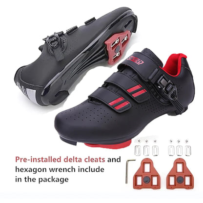 Mens  Cycling Shoes Compatible with Peloton Indoor Bicycle Pedals