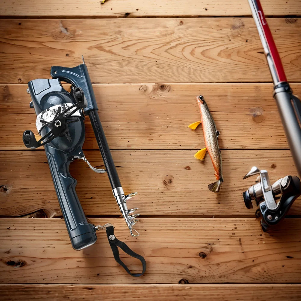 Telescopic Folding Reel Line Spinning Rod