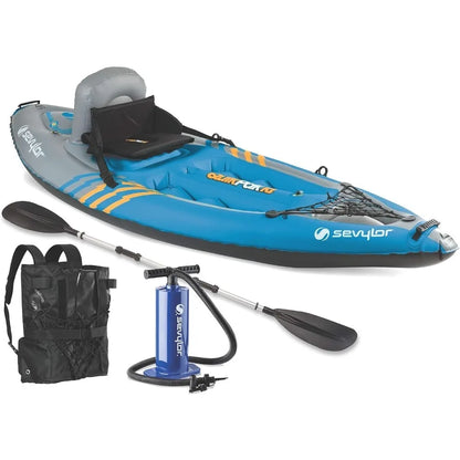 1-Person Inflatable Kayak, Folds into Backpack