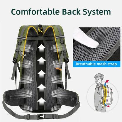 Large Mens Waterproof Travel Backpack