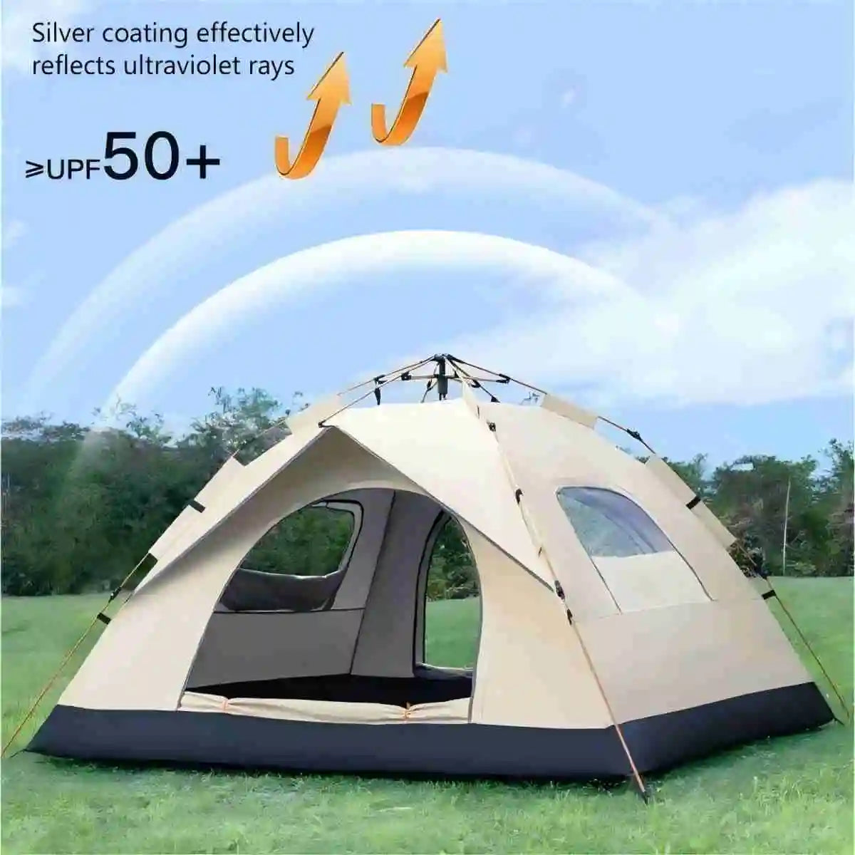 Outdoor Camping Tent TwoDoorsTwoWindows